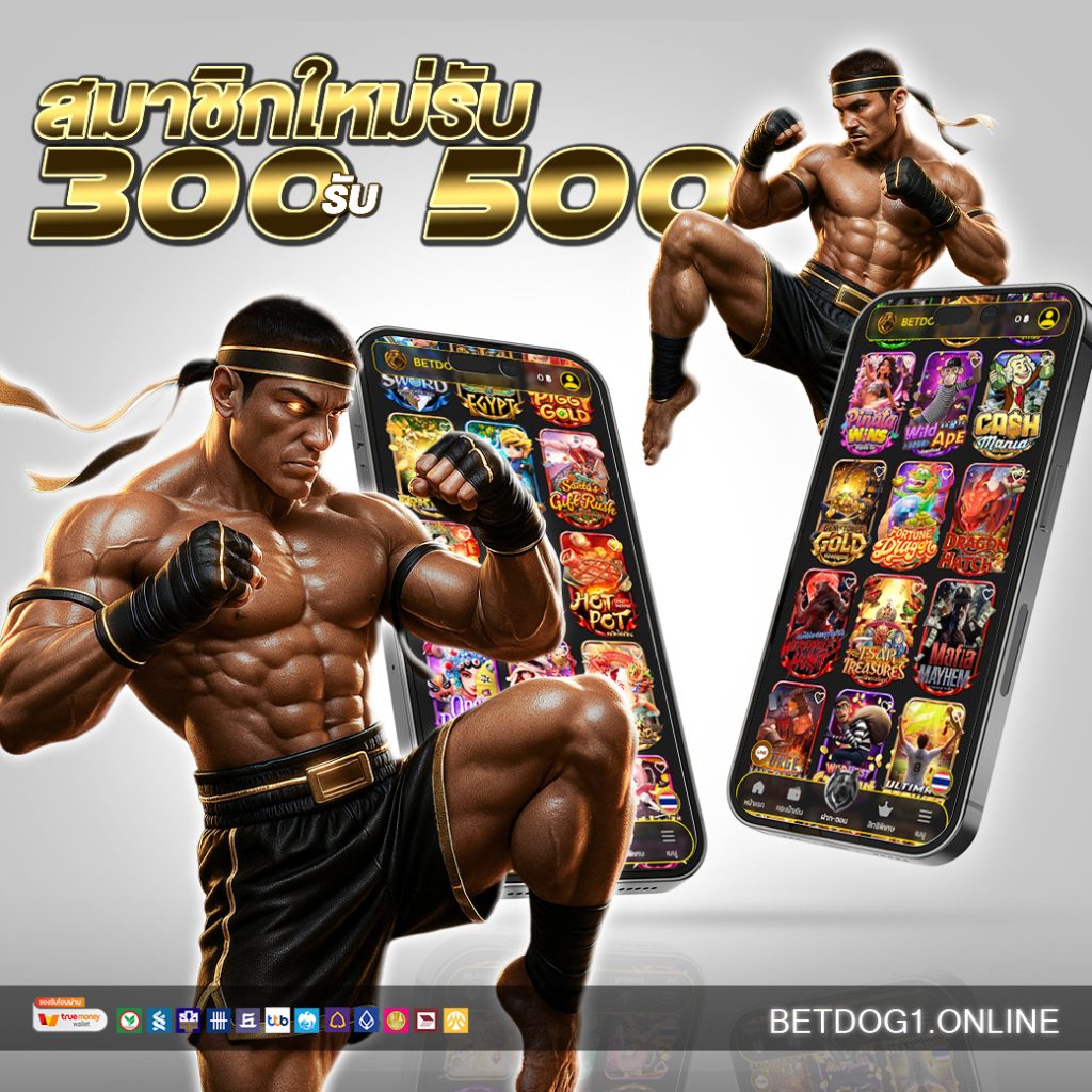 สมาชิกใหม่ ฝาก 300 รับ 500 บาท 1040